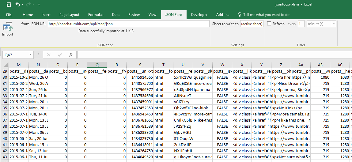 export json to csv python